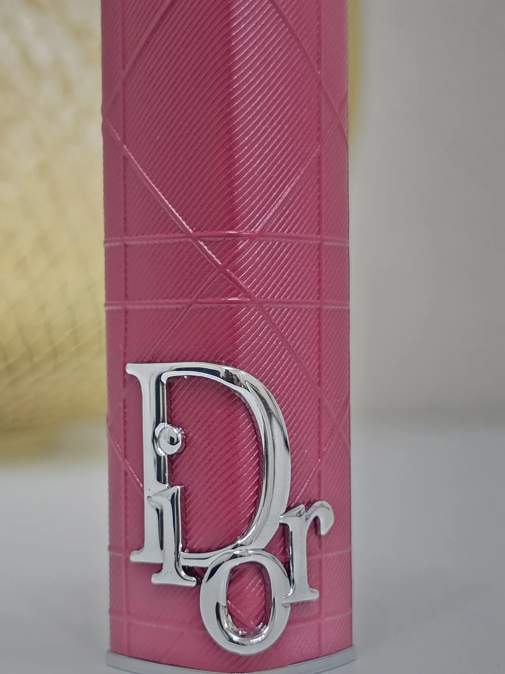 Dior Addict Refillable Lipstick Case Cannage Brick Pink